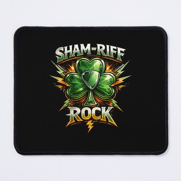 Item preview, Sham-Riff Rock – St. Patrick's Day Guitar Pun designed and sold by PunchDrop.
