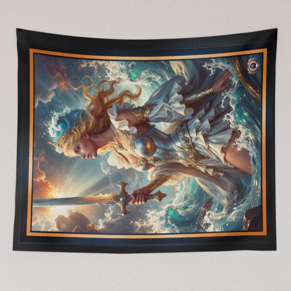 Item preview, Unveiling Aquilona Luminia Goddess of Water and Light Stunning AI Concept Art by Xzendor7 designed and sold by Xzendor7 Digital Art Creations.