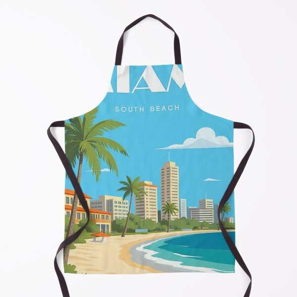 Item preview, Miami travel poster south beach vintage retro designed and sold by Arctic frame studio.