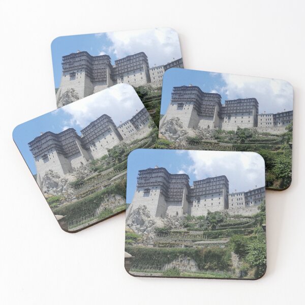 Item preview, Ancient Byzantine monastery on rocky cliff. designed and sold by Makaronia.