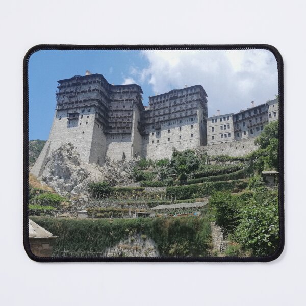 Item preview, Ancient Byzantine monastery on rocky cliff. designed and sold by Makaronia.
