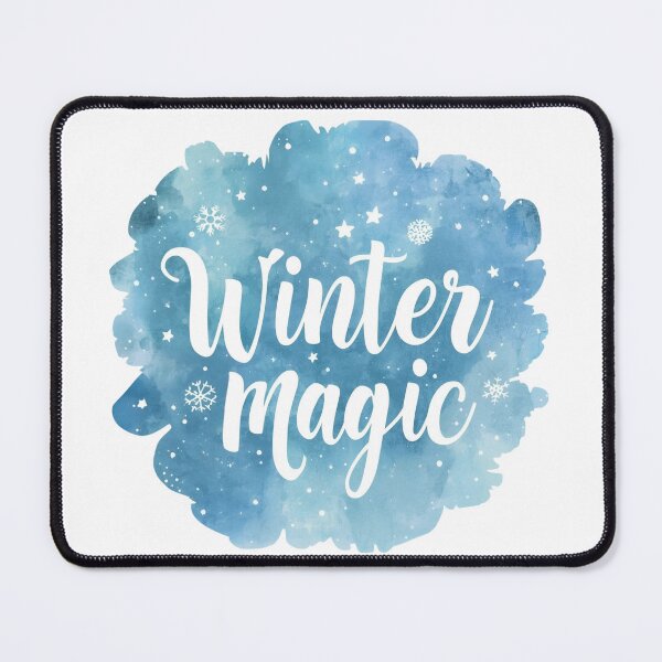Item preview, Winter Magic, Blue Snowflake Snow Design Sticker designed and sold by Moodune.