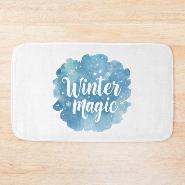 Item preview, Winter Magic, Blue Snowflake Snow Design Sticker designed and sold by Moodune.