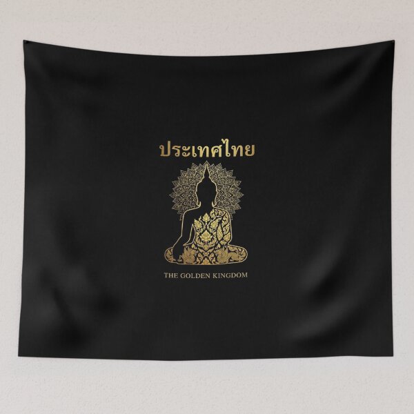 Item preview, Buddha Silhouette Golden Kingdom Thailand designed and sold by WildBoysShop.
