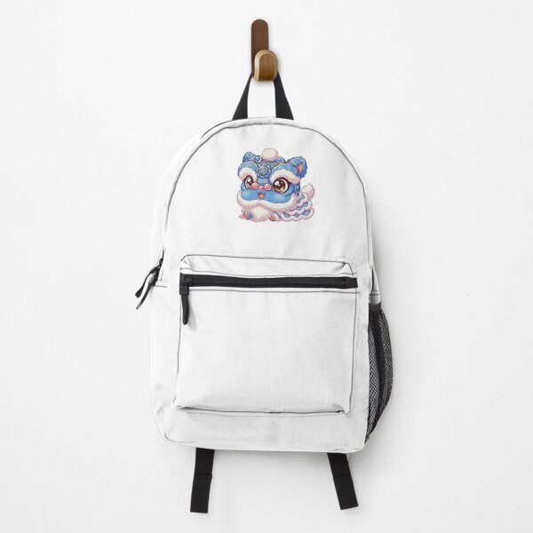 Item preview, Blue Kawaii Chinese Lion – Lunar New Year Lucky Lion Dance Cute Illustration designed and sold by Beeform.