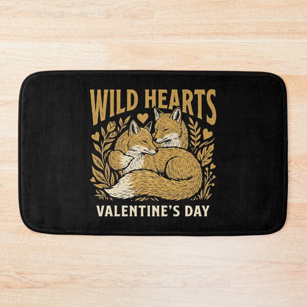 Item preview, Wild Hearts Fox Couple Vintage Woodcut Valentine Art designed and sold by zzz888.