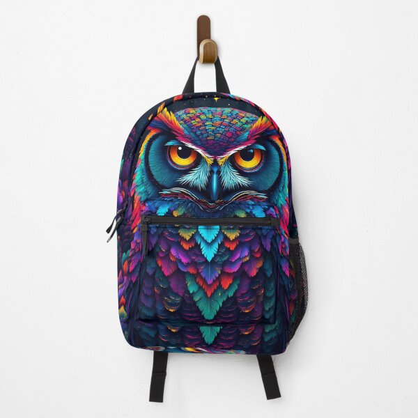 Item preview, Psychedelic Owl – Bold Color Visionary designed and sold by Neer arts.