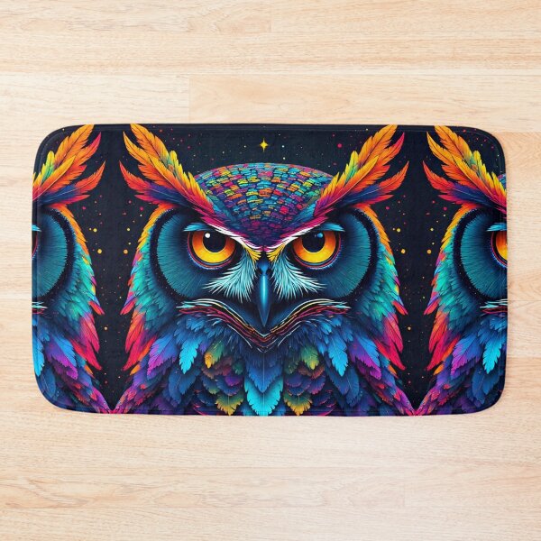 Item preview, Psychedelic Owl – Bold Color Visionary designed and sold by Neer arts.