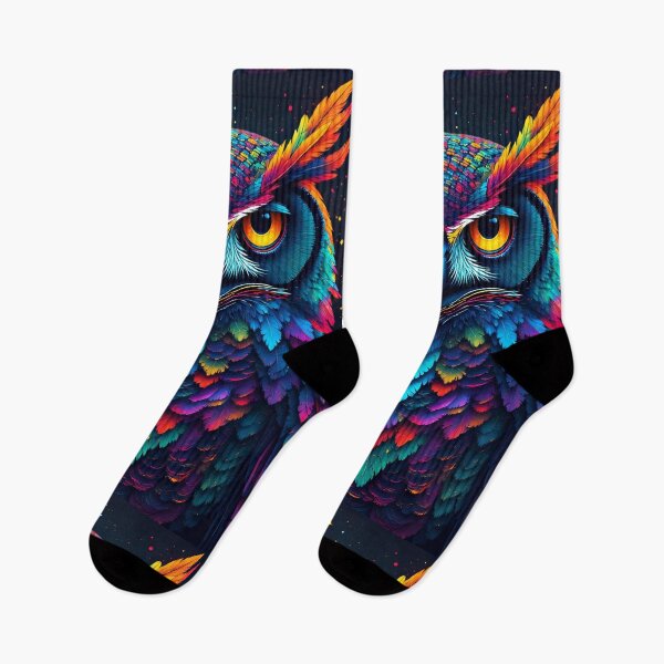Item preview, Psychedelic Owl – Bold Color Visionary designed and sold by Neer arts.