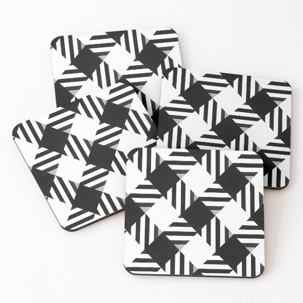 Item preview, Abstract Geometric Monochrome Pattern designed and sold by Boundless PixelForge.
