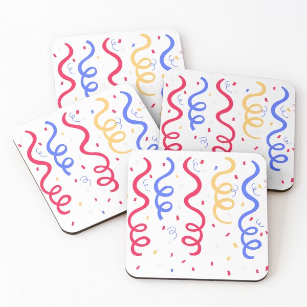 Item preview, Colorful Party Streamers – Fun Celebration Pattern Design designed and sold by katerin17.