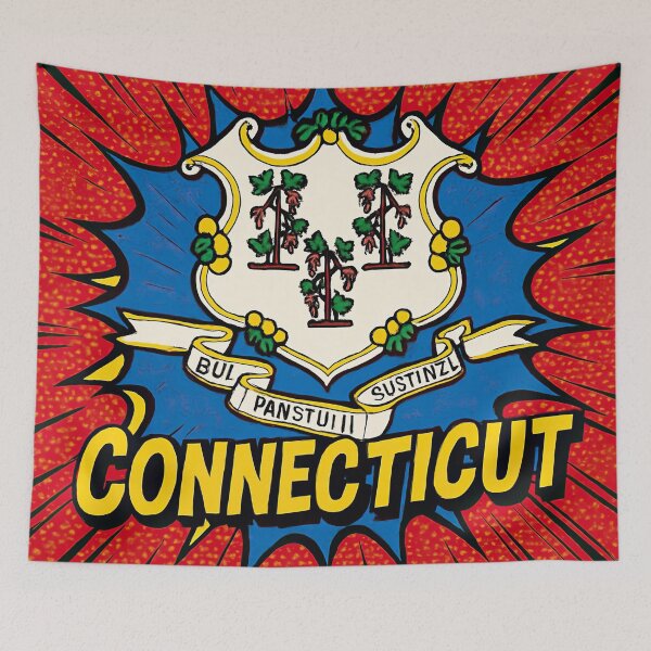 Item preview, Connecticut state | Comics stylCartoone -  designed and sold by ComicsFactory.