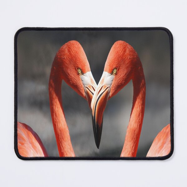 Item preview, Flamingo Love – Heart-Shaped Flamingos Art Print designed and sold by designer02store.