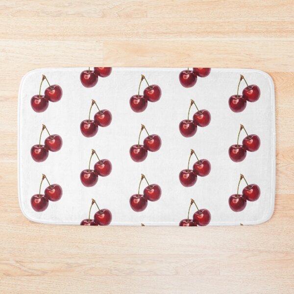 Item preview, Two Cherries Illustration, Minimal Fruit Art designed and sold by Moodune.