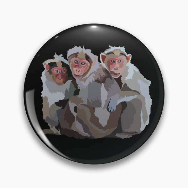 Item preview, B is for Bonnet Macaque,Bonnet Macaque Illustration – Curious Indian Primate Artwork designed and sold by PrettylittlepastelUk.