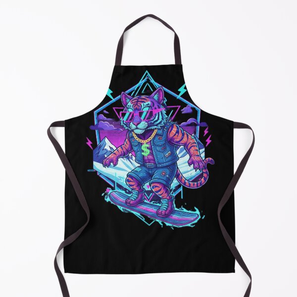 Item preview, Cool Snowboarding Purple Tiger Mascot designed and sold by Sastore.online .