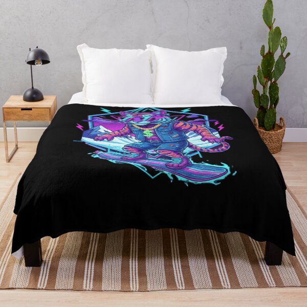 Item preview, Cool Snowboarding Purple Tiger Mascot designed and sold by Sastore.online .