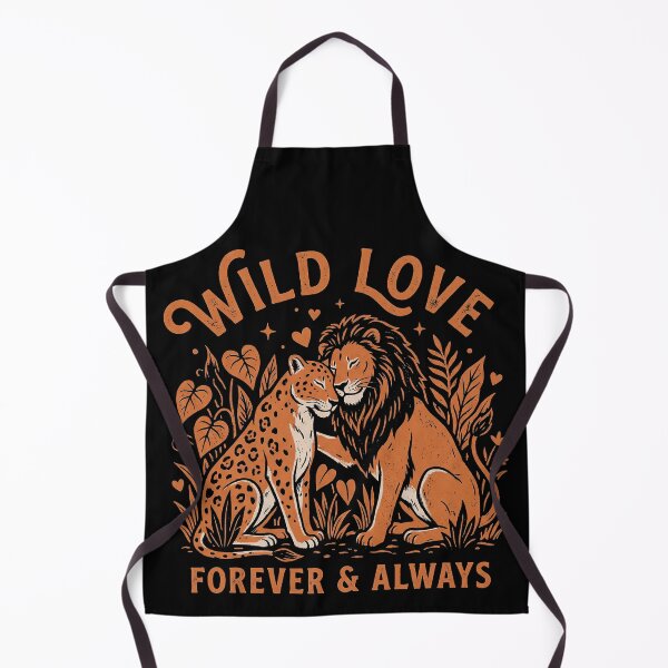 Item preview, Wild Love Lion and Leopard Vintage Valentine Art designed and sold by zzz888.