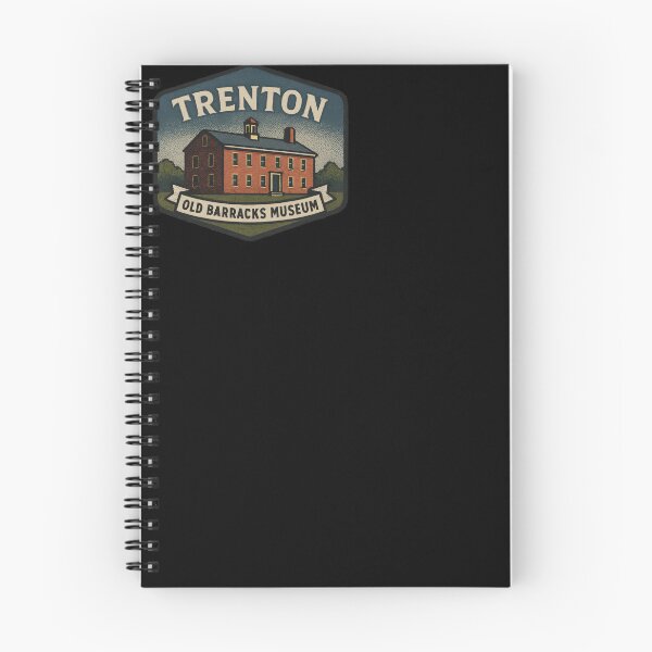Item preview, Trenton Old Barracks Museum Retro Hexagon Patch – Vintage Indigo & Brick designed and sold by Cosmopolis.