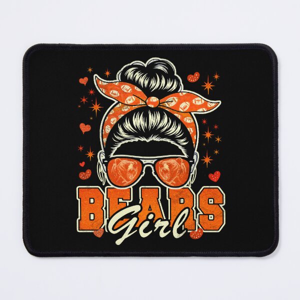 Item preview, Bears Vintage Football Funny Bears Girl Messy Bun designed and sold by MackenzieBin.
