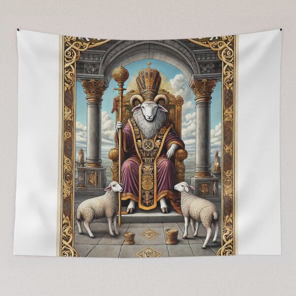 Item preview, Sheepism Tarot – The Hierophant designed and sold by Thpoar.