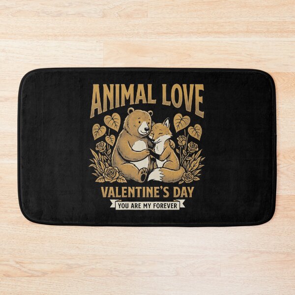 Item preview, Vintage Bear and Fox Animal Love You Are My Forever Art designed and sold by zzz888.