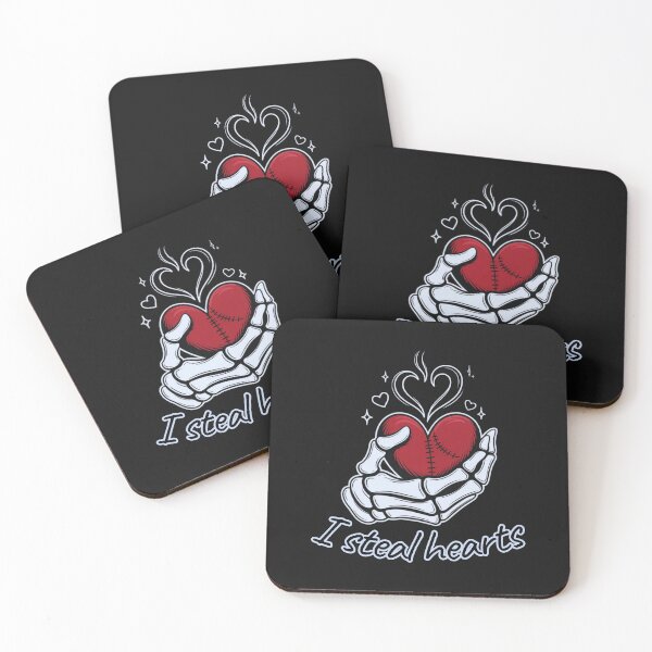 Item preview, Skeleton Stealing Hearts Valentine Shirt Gothic Love Gift designed and sold by DigitalArtByNow.