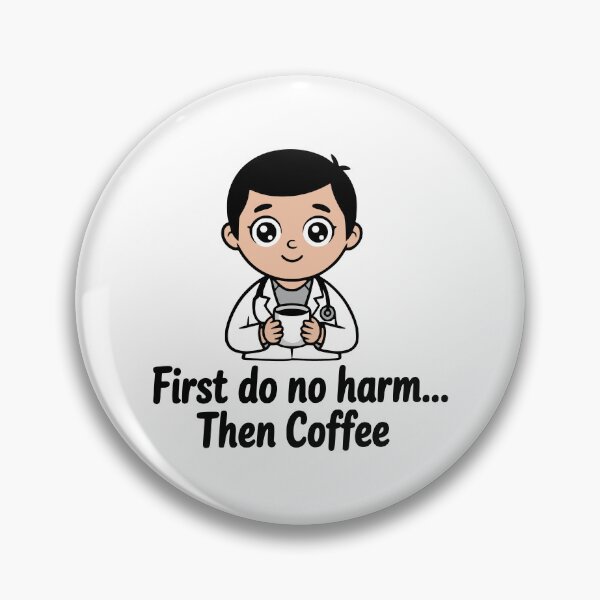 Item preview, First Do No Harm Then Coffee! Cute Doctor Pun designed and sold by PMCreative.