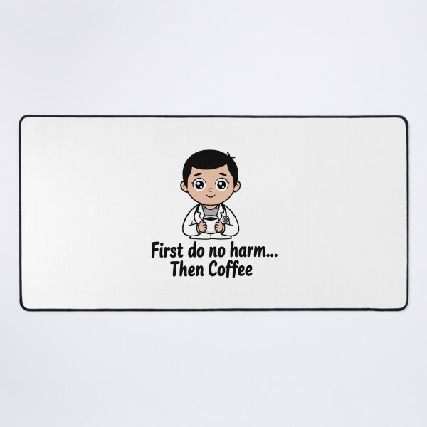 Item preview, First Do No Harm Then Coffee! Cute Doctor Pun designed and sold by PMCreative.
