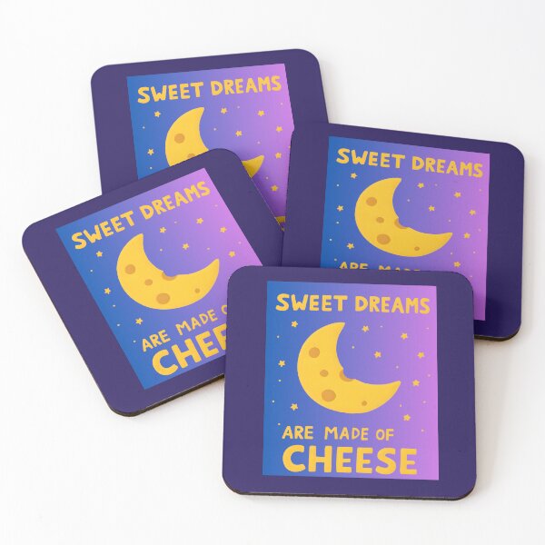Item preview, Sweet Dreams Are Made Of Cheese - Funny Moon Pun Design designed and sold by MiowandMolly.