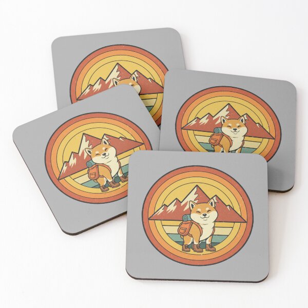 Item preview, Retro Shiba Inu Hiking Club Vintage 70s Sunset Adventure designed and sold by Maclaw200d.