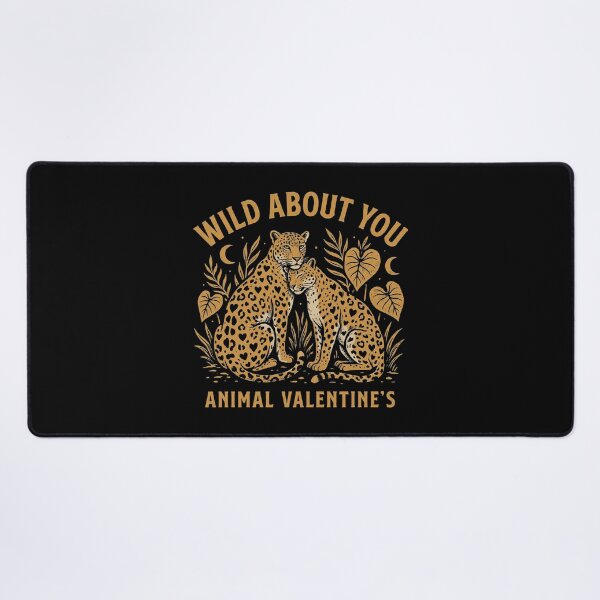 Item preview, Wild About You Leopards With Heart Spots Vintage Valentine Art designed and sold by zzz888.