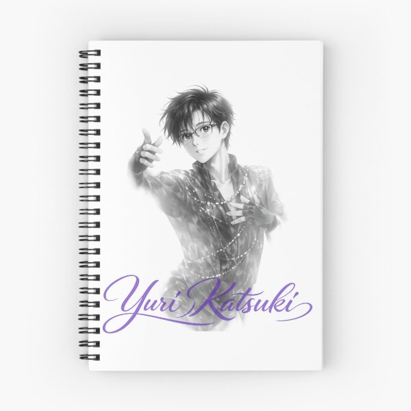 Item preview, Yuri Katsuki — Ethereal Ice (Black & White Anime Art) designed and sold by Item Geeks.