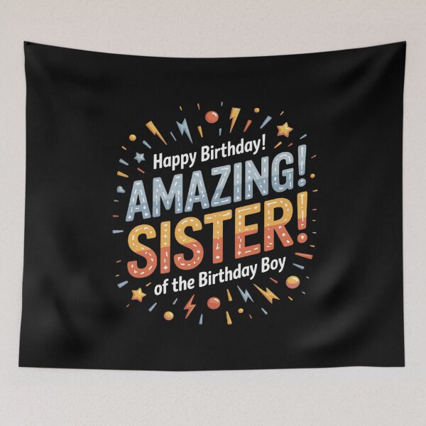 Item preview, Sister of the Birthday Boy Matching Family Sister Party  . designed and sold by joyouartArt.