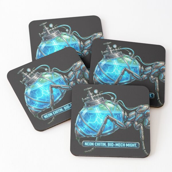 Item preview, Cybernetic Cryo-Coolant Honeypot Ant Neon Bio-Mech Design designed and sold by Thaivi Design.