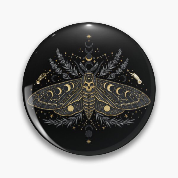 Item preview, Dark Academia Death Head Moth Celestial Moon Phases designed and sold by Maclaw200d.