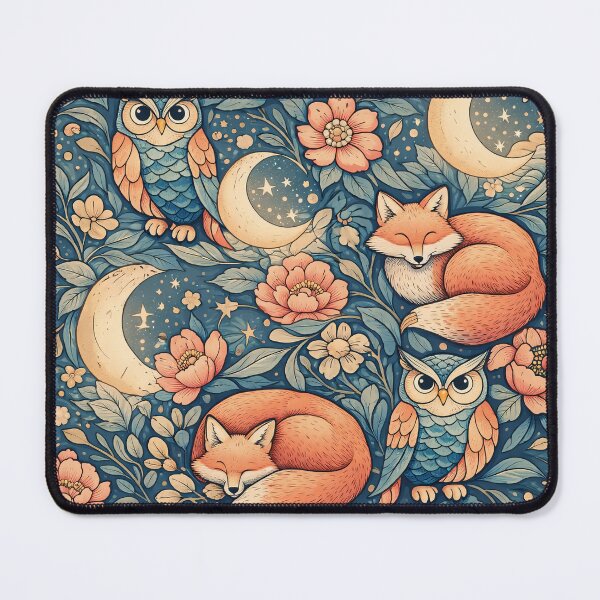 Item preview, Fox and Owl Tessellation designed and sold by TenderPawStudio.