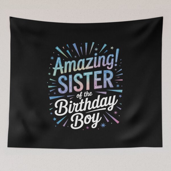Item preview, Sister of the Birthday Boy Matching Family Sister Party  1 designed and sold by angolinnArt.