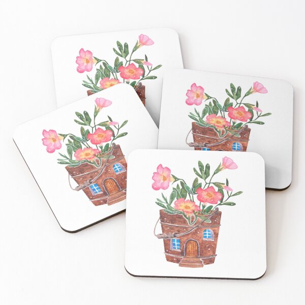 Item preview, Bucket Cottage Garden designed and sold by Kikiproject.