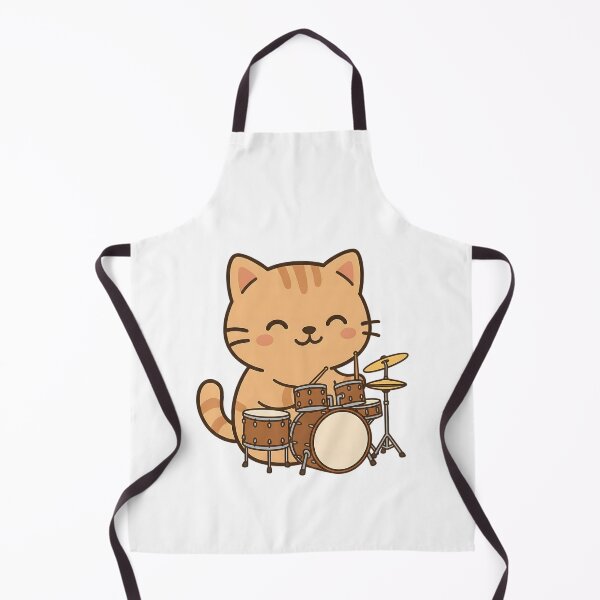 Item preview, Cat Playing a Drums designed and sold by Delamoon.