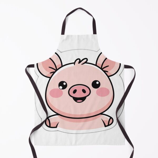 Item preview, Cute Kawaii Pig Face Sticker - Chibi Pink Piggy designed and sold by MiniPrintMagic.