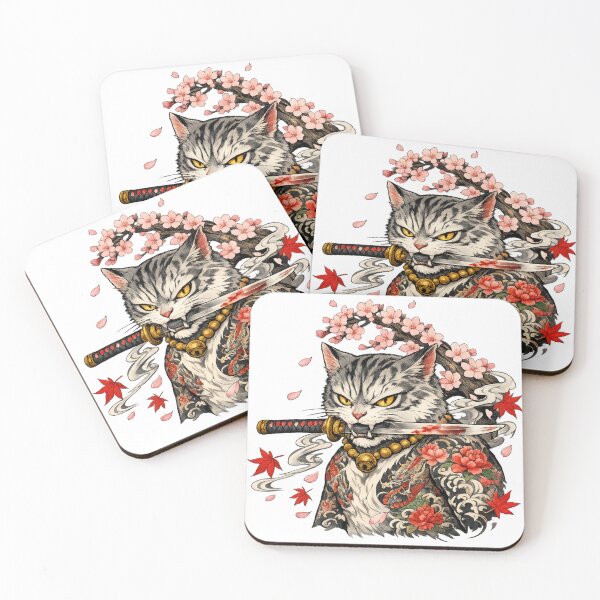 Item preview, Bushido Cat designed and sold by emcrafted.
