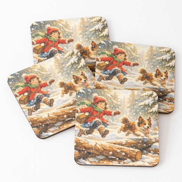 Item preview, Jumping Over Logs with a Dog designed and sold by M-Y-A-R-T-.