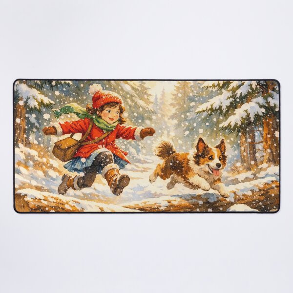 Item preview, Jumping Over Logs with a Dog designed and sold by M-Y-A-R-T-.