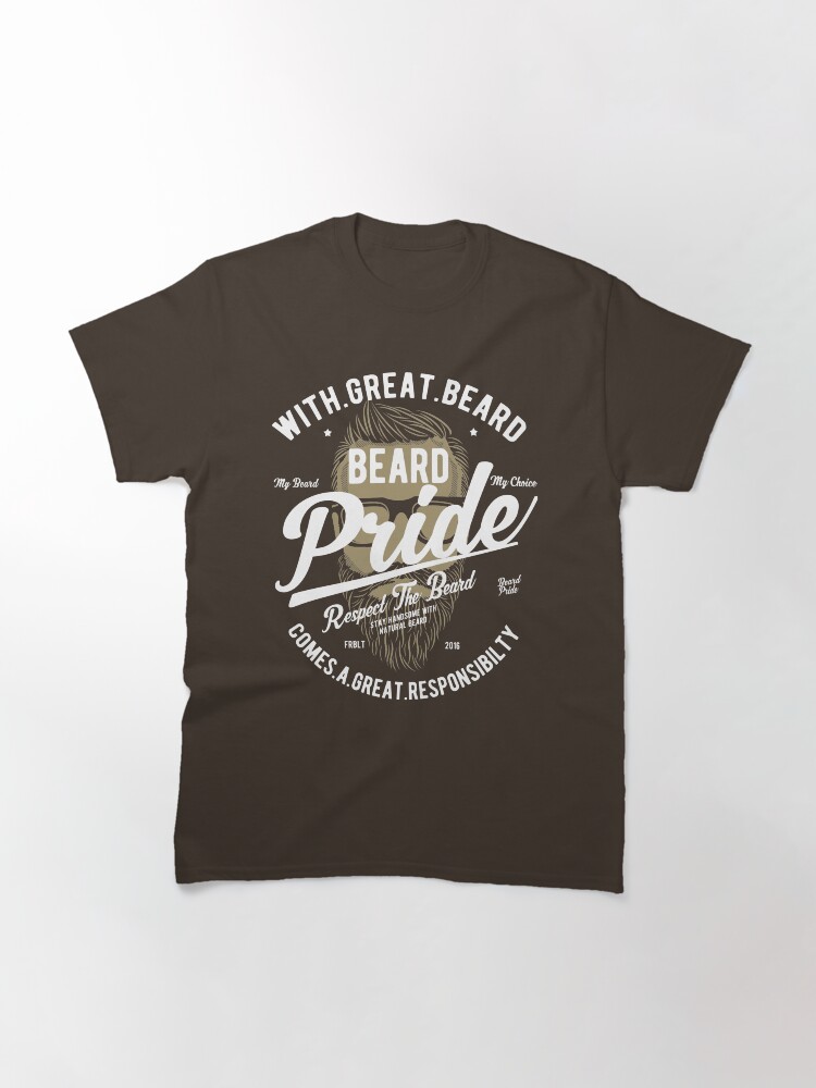 Alternate view of Beard Pride Vintage T-shirt Classic T-Shirt
