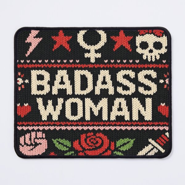 Item preview, Badass Woman Knit Design – Girl Power Statement designed and sold by Mauswohn.