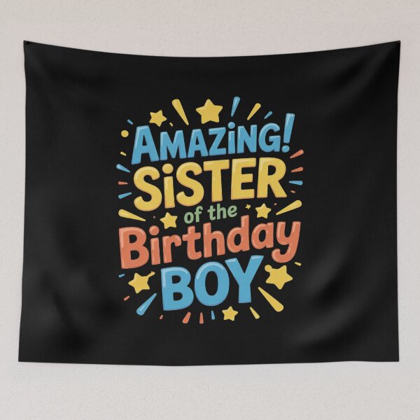 Item preview, Sister of the Birthday Boy Matching Family Sister Party 5 designed and sold by angolinnArt.