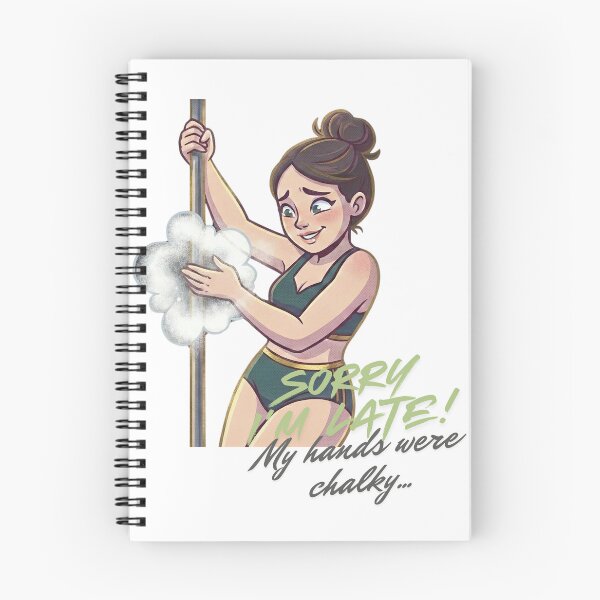 Item preview, Sorry I'm Late Funny Pole Dance Quote Sticker designed and sold by Lina and the Rest.
