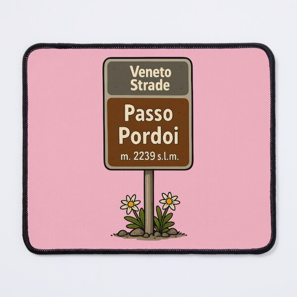 Item preview, Passo Pordoi shield (2239 m) – Veneto Strade | Comic Alpine Pass designed and sold by malero-design.