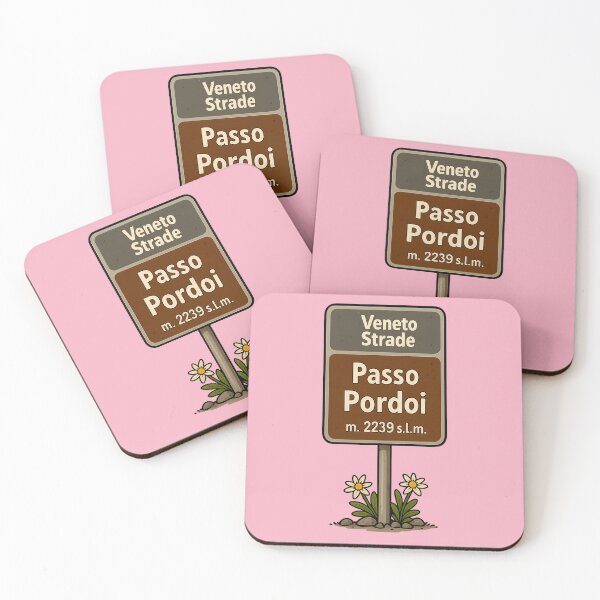 Item preview, Passo Pordoi shield (2239 m) – Veneto Strade | Comic Alpine Pass designed and sold by malero-design.